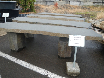 Black Basalt Benches | Stone Garden Furniture and Elements