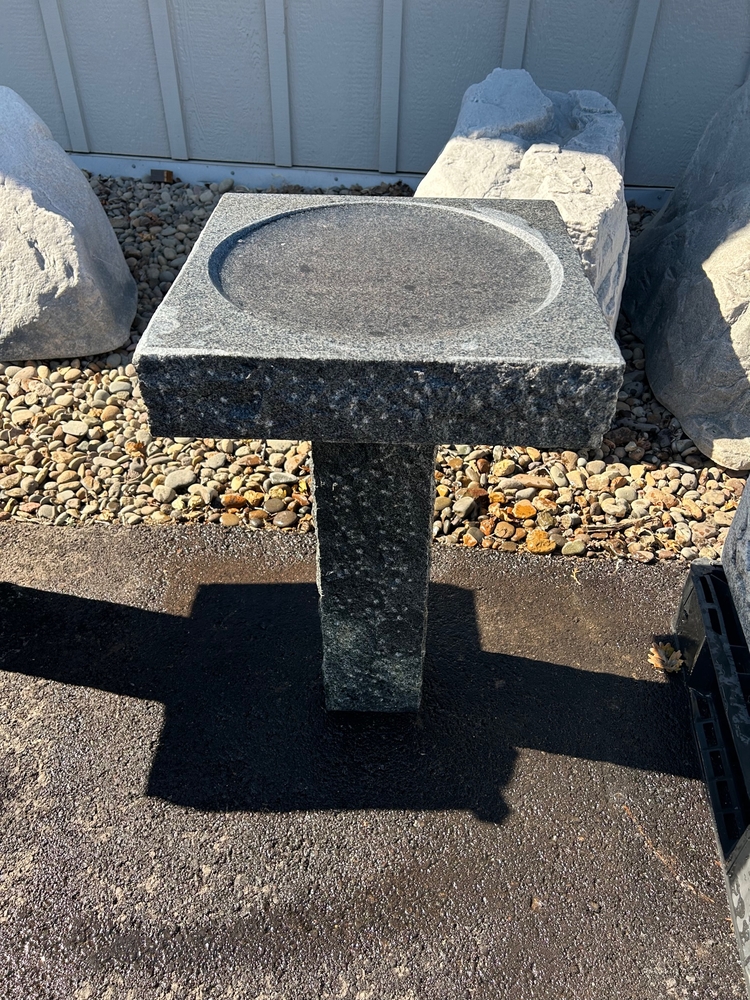 Classic Granite Birdbath | Japanese Stone Lanterns & Basins