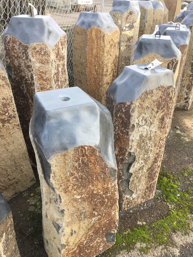 Basalt Column Post Bases - NEW ITEM! | Stone Columns & Bowls